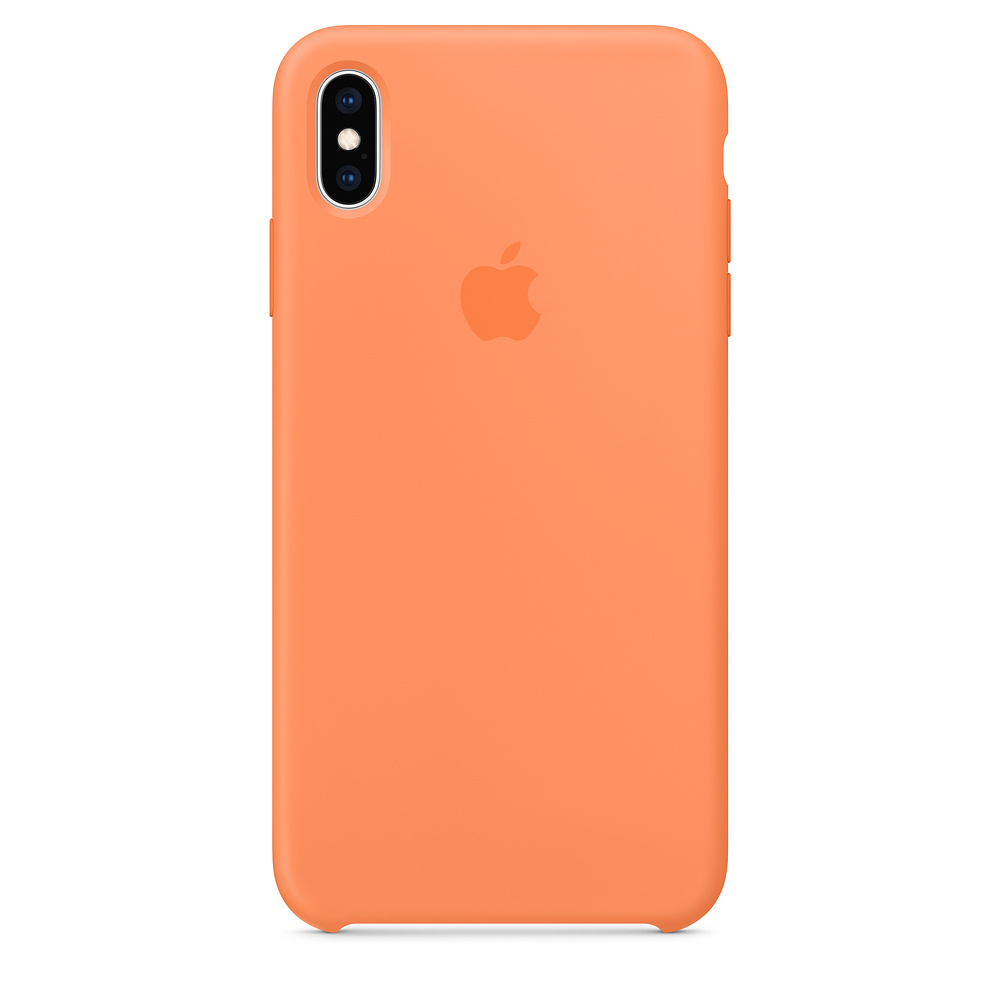 Силиконовый чехол Apple iPhone XS Max Silicone Case - Papaya (MVF72ZM/A) для iPhone XS Max