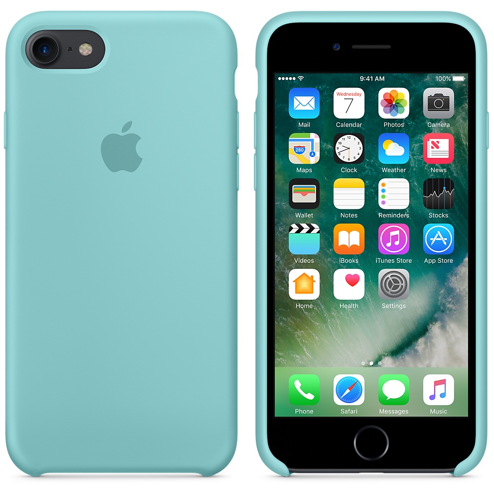 Силиконовый чехол Apple iPhone 7 Silicone Case Sea Blue (MMX02ZM/A) для iPhone 7/iPhone 8/SE (2020)