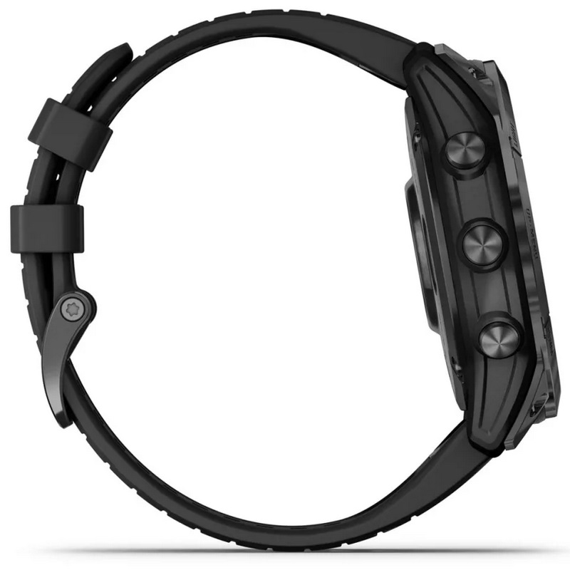 Умные часы Garmin fenix 7X Pro – Sapphire Solar Edition Carbon Grey DLC Titanium with Black Band (010-02778-11)