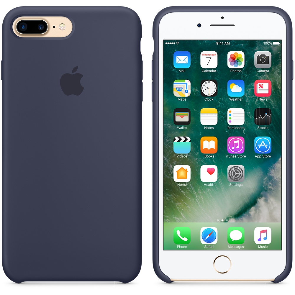 Силиконовый чехол Apple iPhone 7 Plus Silicone Case Midnight Blue (MMQU2ZM/A) для iPhone 7 Plus/iPhone 8 Plus