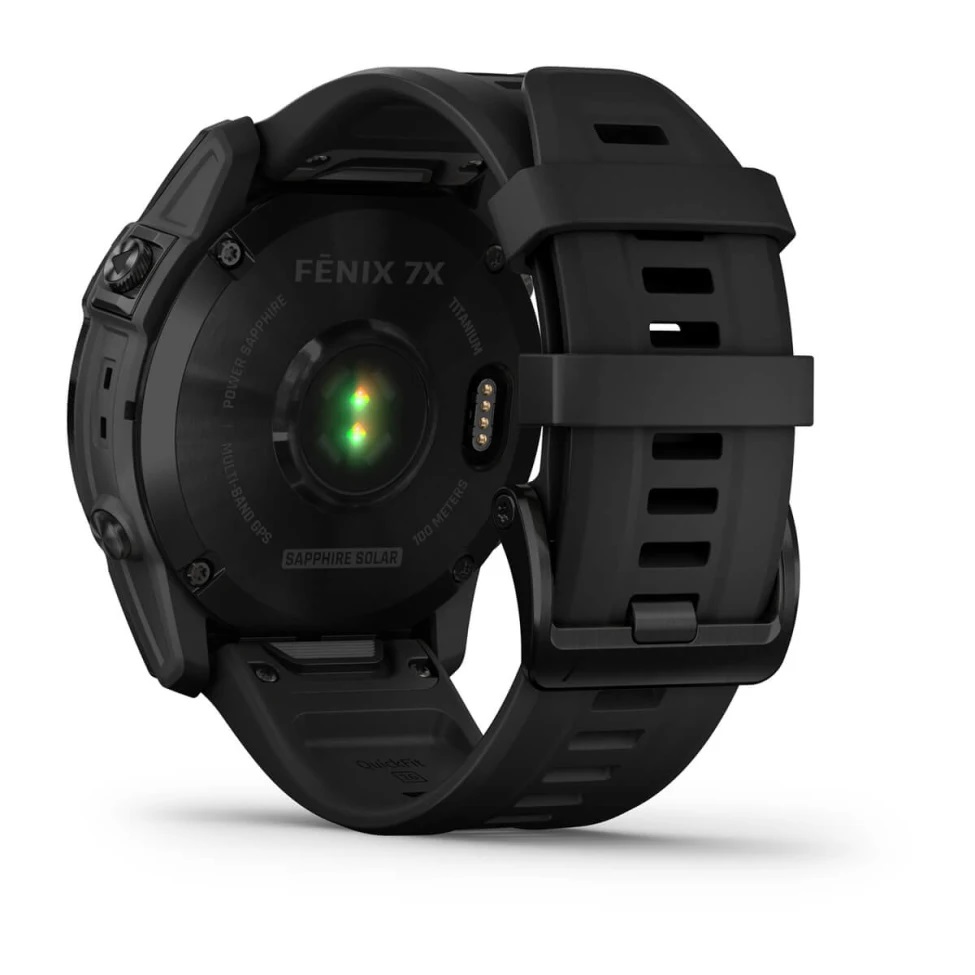 Умные часы Garmin fenix 7X – Sapphire Solar Edition Black DLC Titanium with Black Band (010-02541-23)