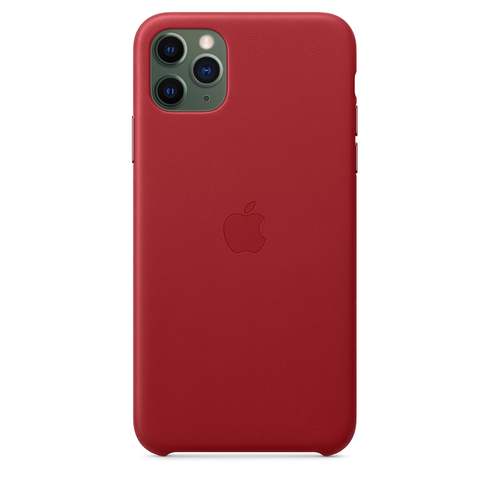 Кожаный чехол Apple iPhone 11 Pro Max Leather Case - (PRODUCT)RED (MX0F2ZM/A) для iPhone 11 Pro Max