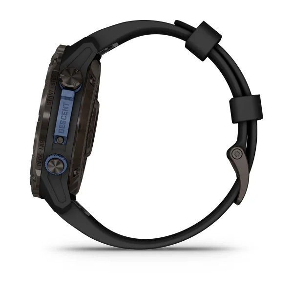 Умные часы Garmin Descent Mk3i – 51 mm Carbon grey DLC titanium with black silicone band (010-02752-11)