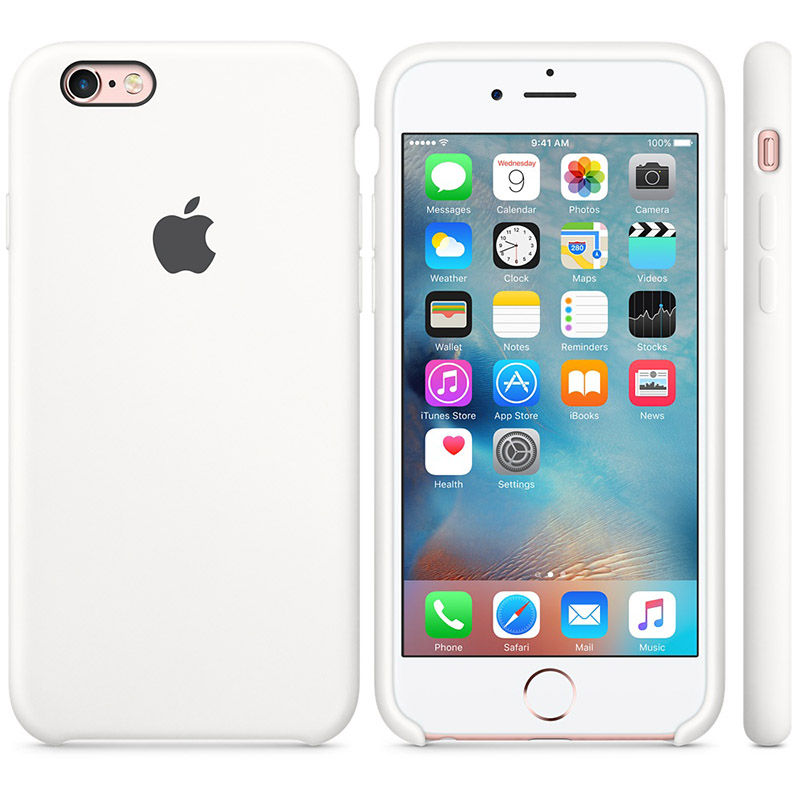 Силиконовый чехол Apple iPhone 6 Silicone Case White (MKY12ZM/A) для iPhone 6/6S
