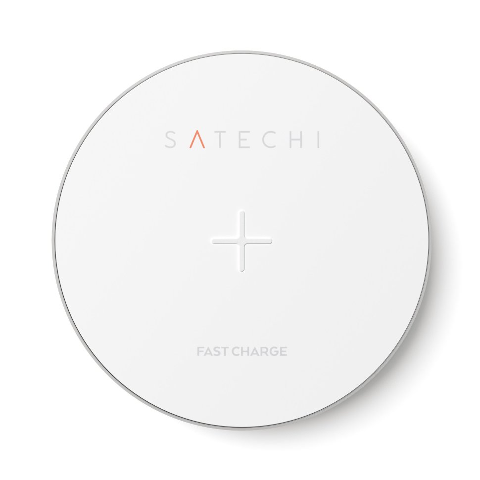 Беспроводное зарядное устройство Satechi Wireless Charger Silver ST-WCPS