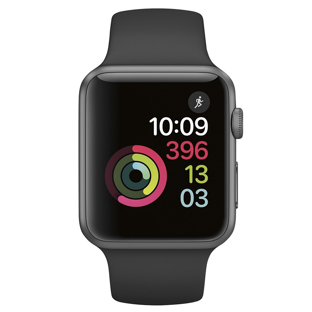 Часы Apple Watch Series 1 42mm (Space Gray Aluminum Case with Black Sport Band) (MP032)