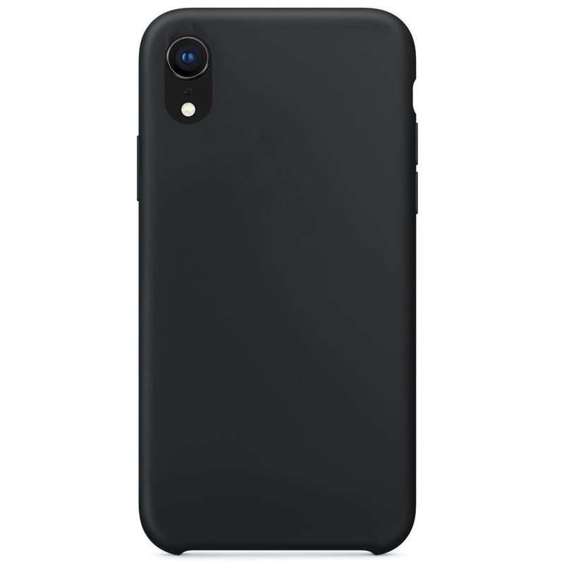 Силиконовый чехол Naturally Silicone Case Black для iPhone XR