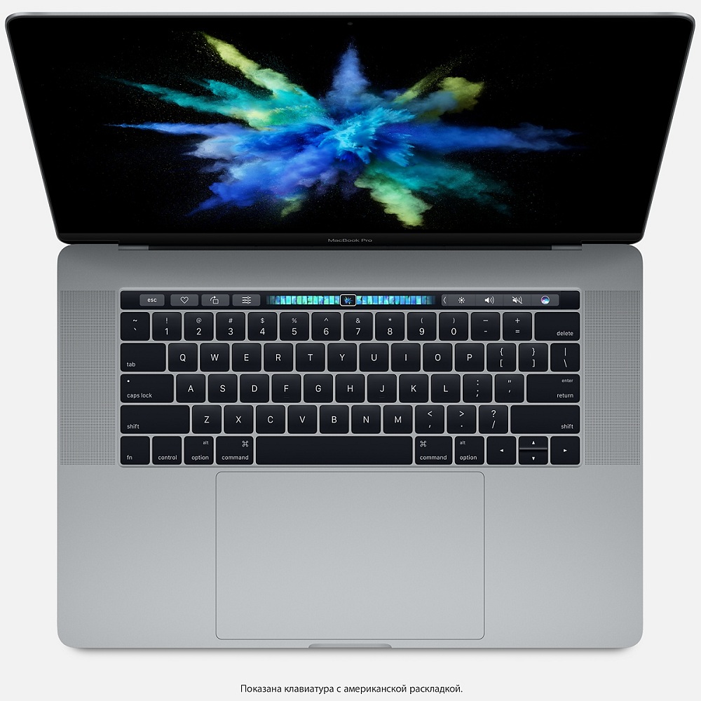 Ноутбук Apple MacBook Pro 15 with Retina display and Touch Bar Late 2016 Space Grey (MLH42) Intel Core i7 2700 MHz/15.4/2880x1800/16Gb/512Gb SSD/DVD нет/AMD Radeon Pro 455/Wi-Fi/Bluetooth/MacOS X