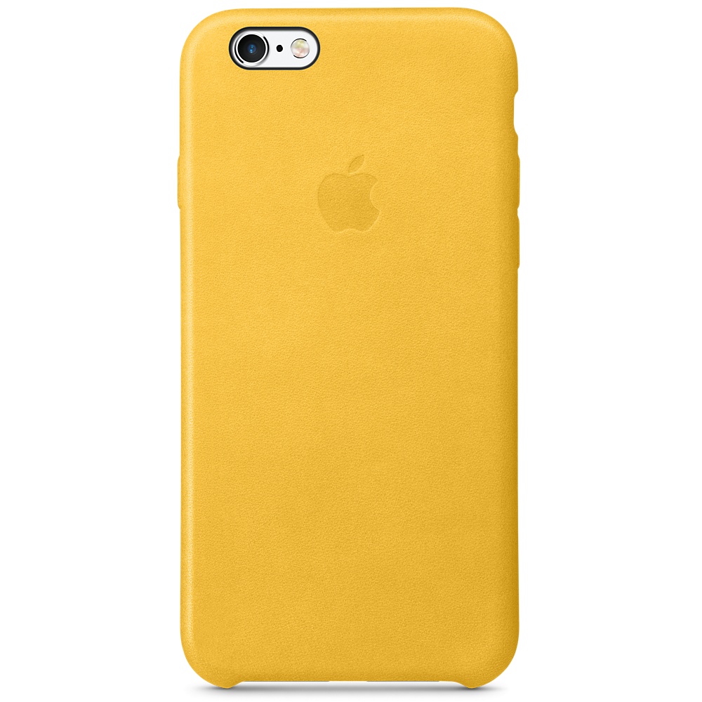 Кожаный чехол Apple iPhone 6 Leather Case Marigold (MMM32ZM/A) для iPhone 6/6S