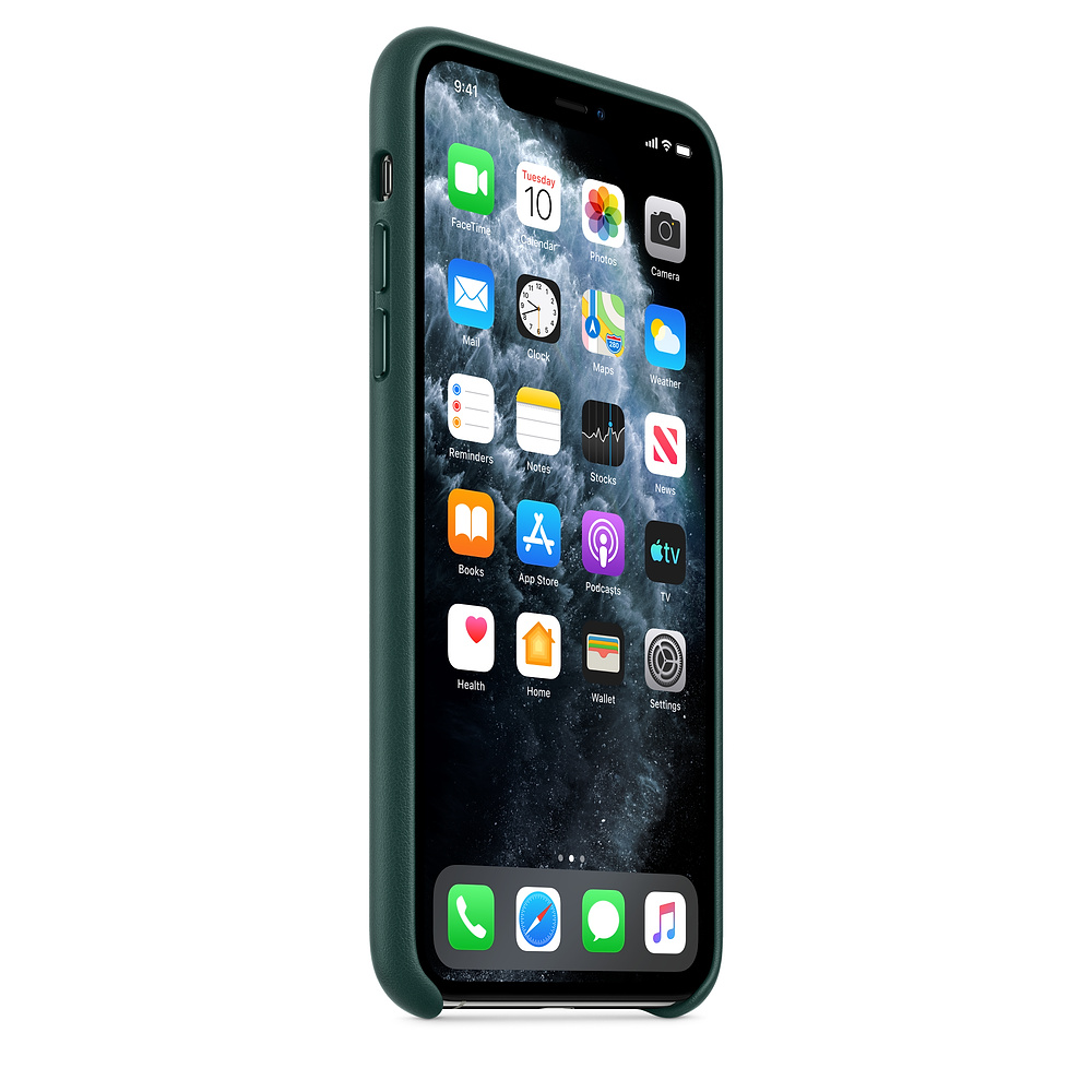 Кожаный чехол Apple iPhone 11 Pro Max Leather Case - Forest Green (MX0C2ZM/A) для iPhone 11 Pro Max