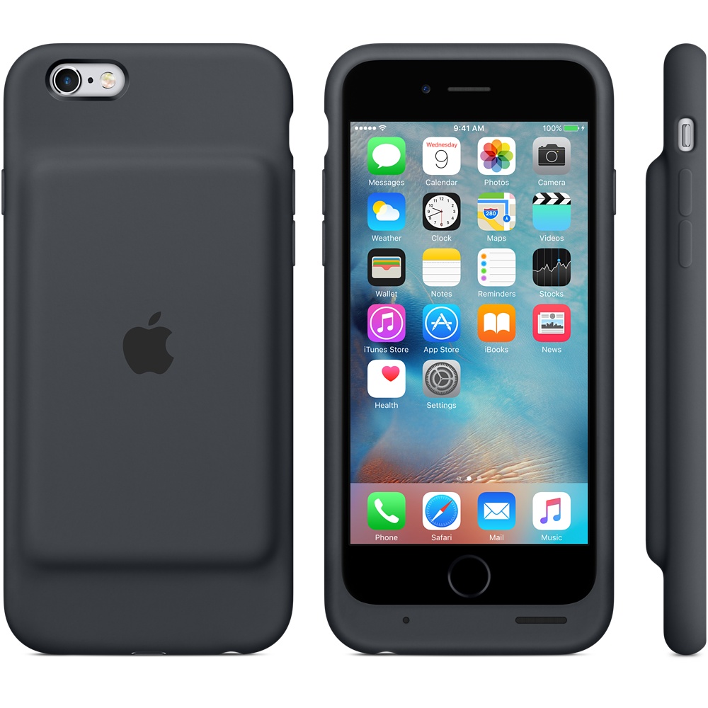 Чехол-аккумулятор Apple Smart Battery Case Charcoal Gray (MGQL2ZM/A) для  iPhone 6/6S