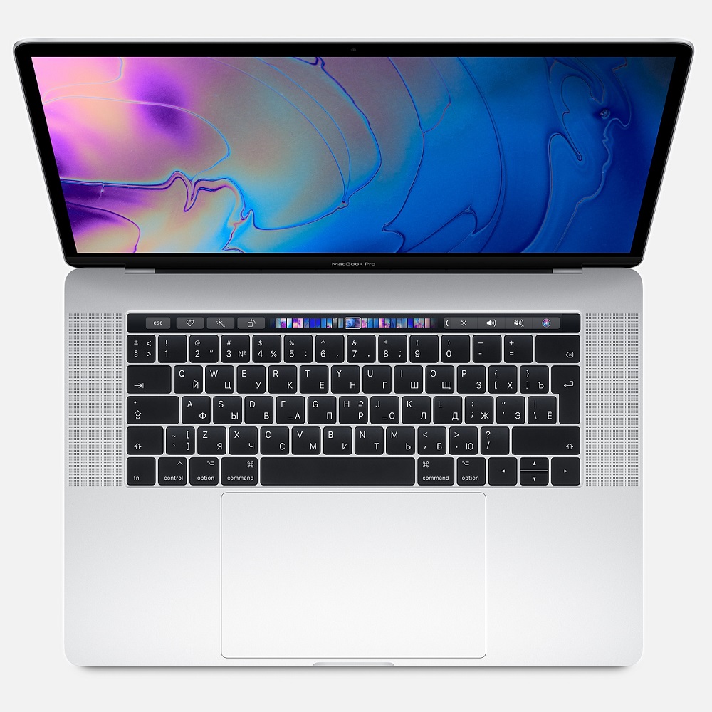 Ноутбук Apple MacBook Pro 15 with Retina display and Touch Bar Mid 2018 Silver (MR972RU/A) (Intel Core i7 2600 MHz/15.4/2880x1800/16GB/512GB SSD/DVD нет/AMD Radeon Pro 560X/Wi-Fi/Bluetooth/macOS)