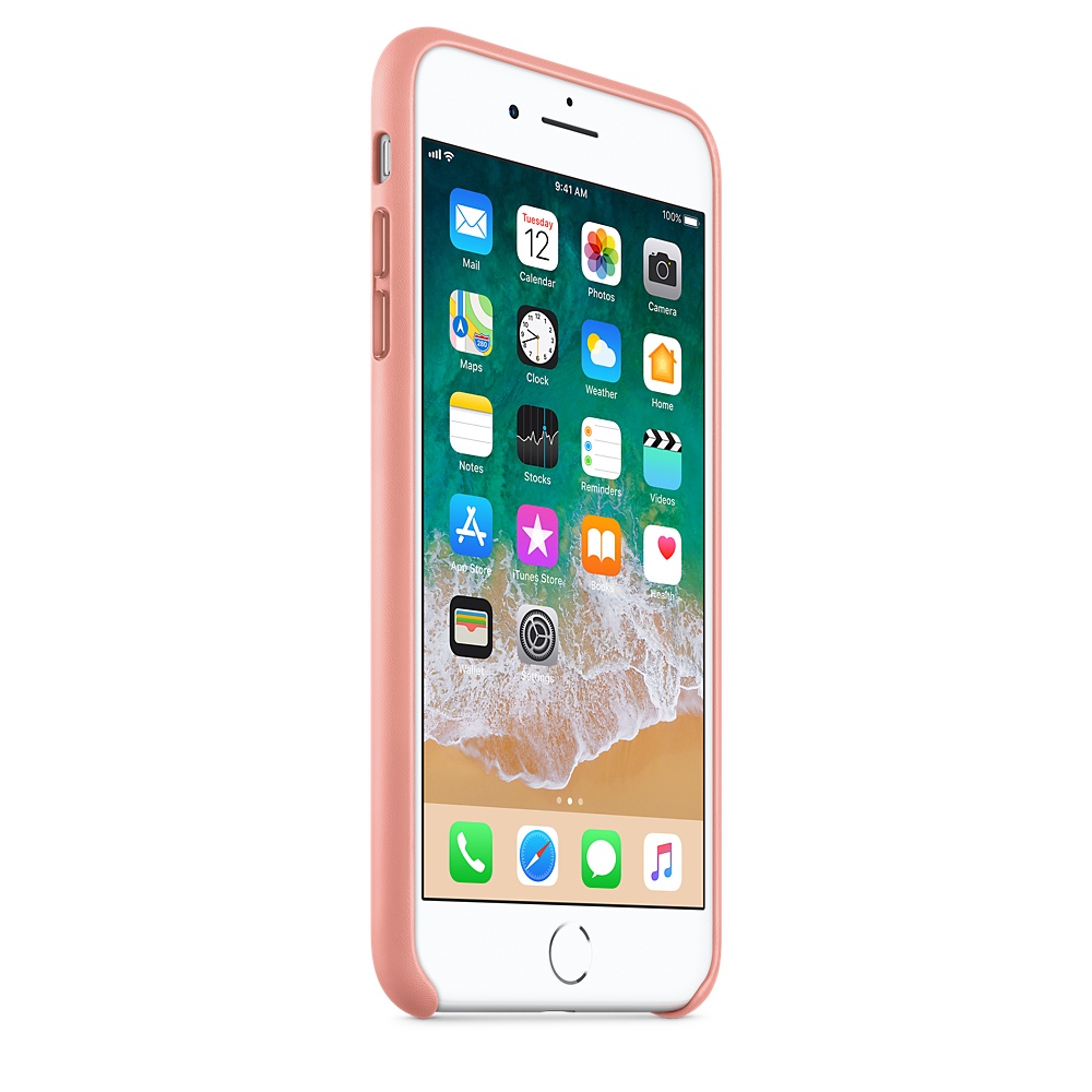 Кожаный чехол Apple iPhone 8 Plus Leather Case Soft Pink (MRGA2ZM/A) для iPhone 7 Plus/iPhone 8 Plus