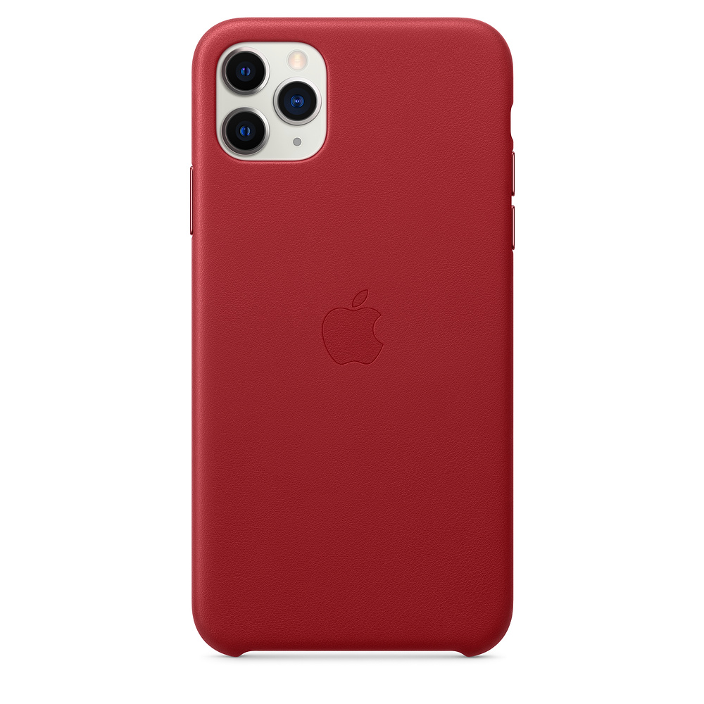 Кожаный чехол Apple iPhone 11 Pro Max Leather Case - (PRODUCT)RED (MX0F2ZM/A) для iPhone 11 Pro Max