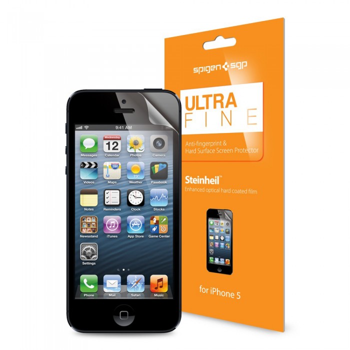 Матовая защитная плёнка Spigen SGP Ultra Fine для iPhone 5S/iPhone SE