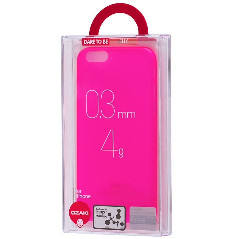 Пластиковый чехол Ozaki O!Coat 0.3 Jelly Pink для iPhone 6/iPhone 6S