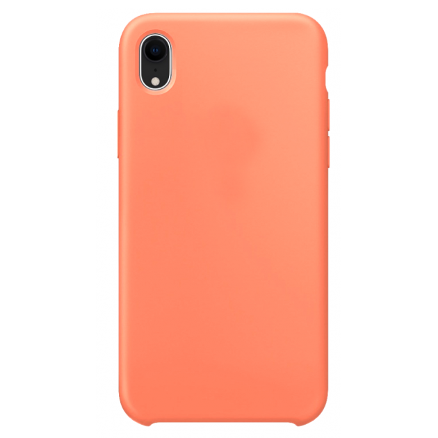 Силиконовый чехол Naturally Silicone Case Peach для iPhone XR