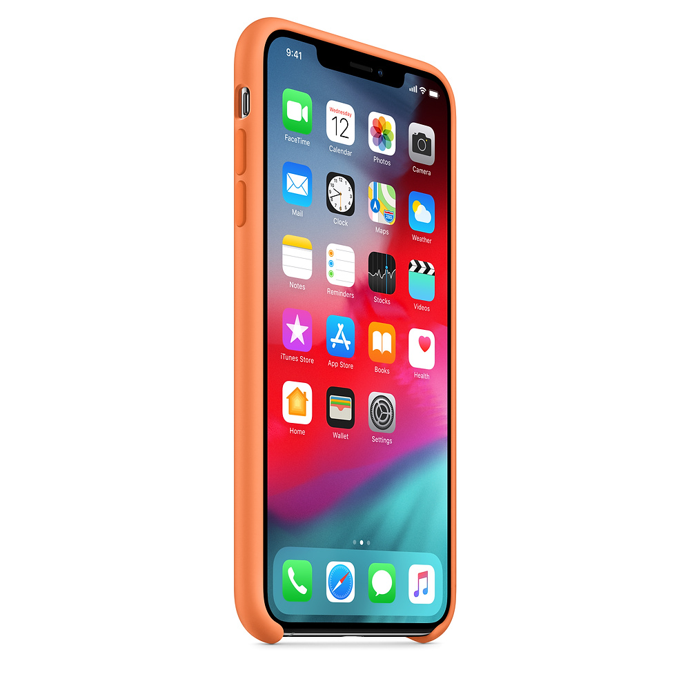 Силиконовый чехол Apple iPhone XS Max Silicone Case - Papaya (MVF72ZM/A) для iPhone XS Max