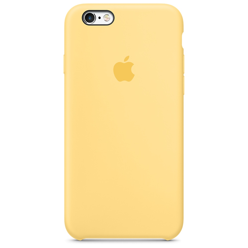 Силиконовый чехол Apple iPhone 6 Silicone Case Yellow (MM662ZM/A) для iPhone 6/6S