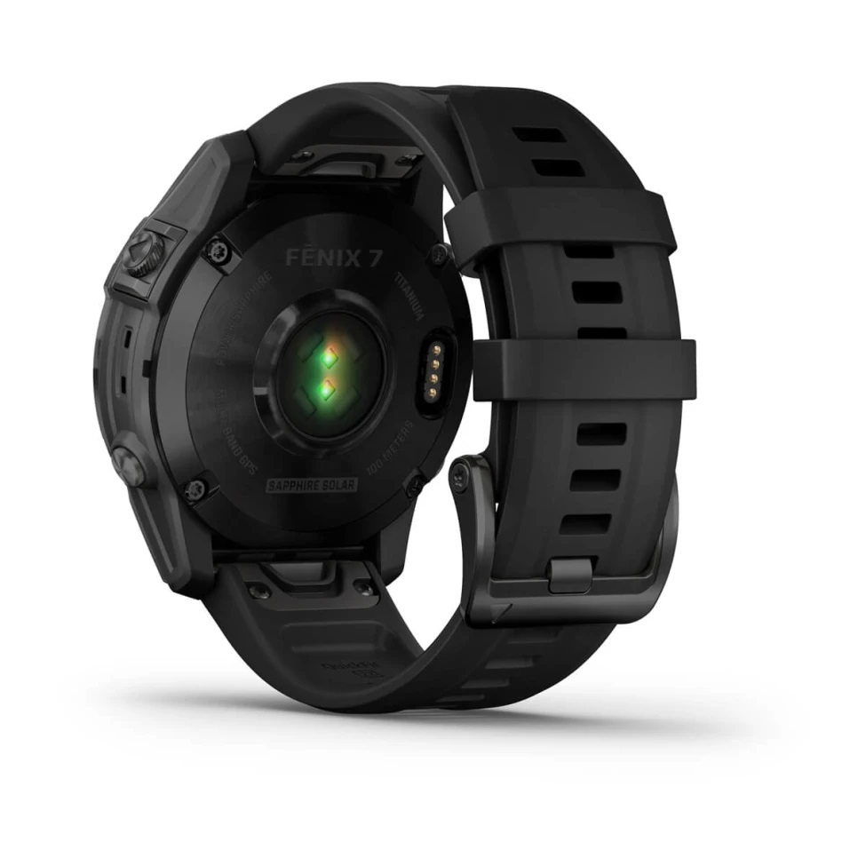 Умные часы Garmin fenix 7 – Sapphire Solar Edition Black DLC Titanium with Black Band (010-02540-35)
