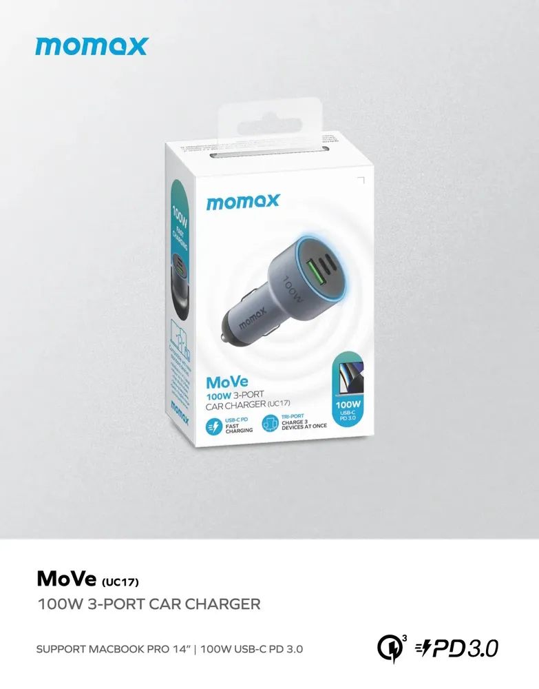 Автомобильное зарядное устройство Momax UC17 100w