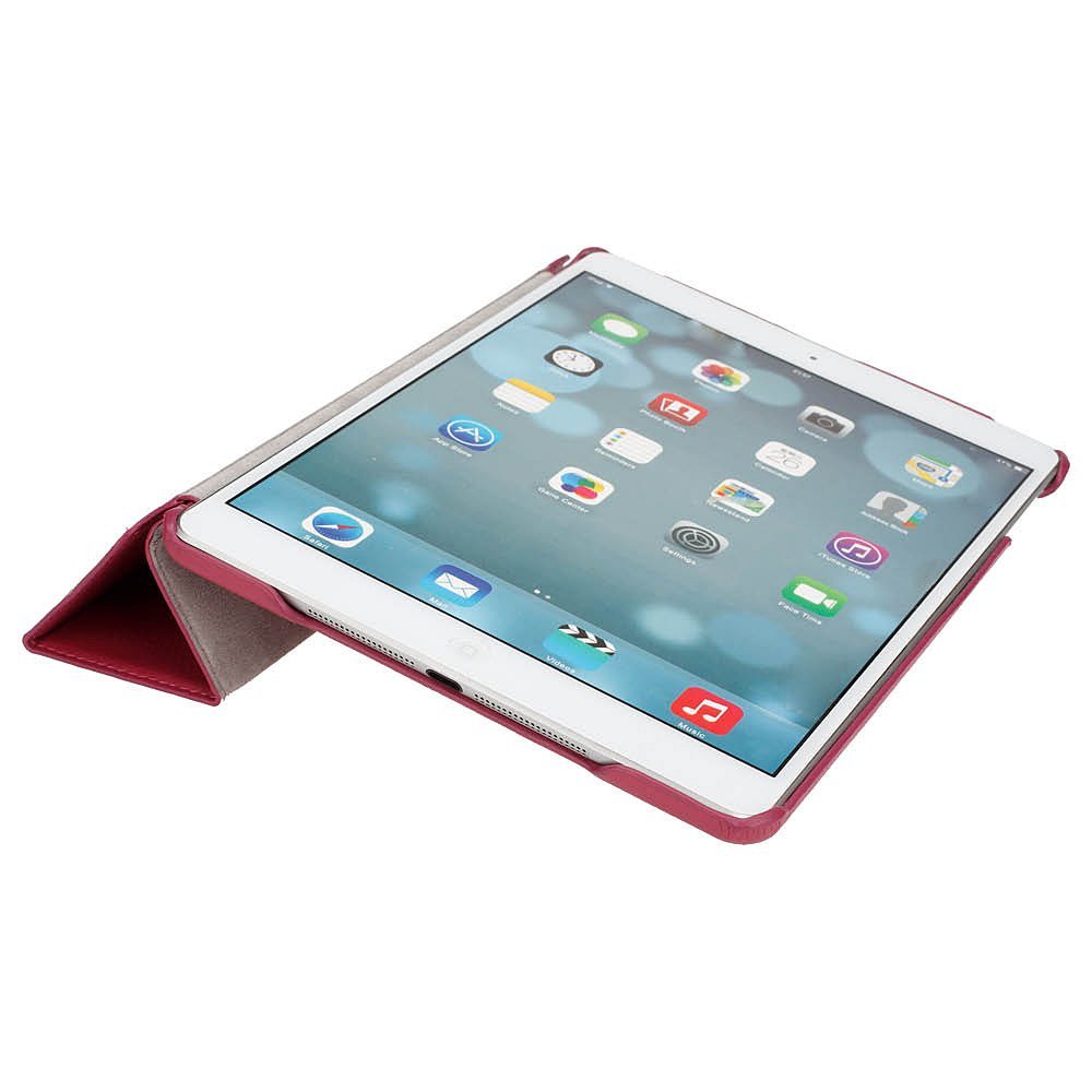 Чехол JisonCase Smart Cover Magenta для iPad Air