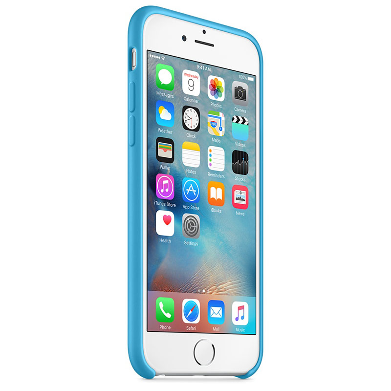 Силиконовый чехол Apple iPhone 6 Silicone Case Blue (MKY52ZM/A) для iPhone 6/6S