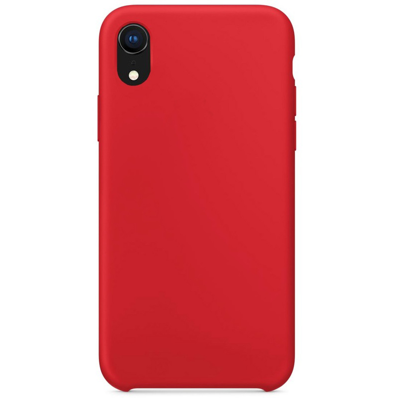 Силиконовый чехол Naturally Silicone Case Red для iPhone XR
