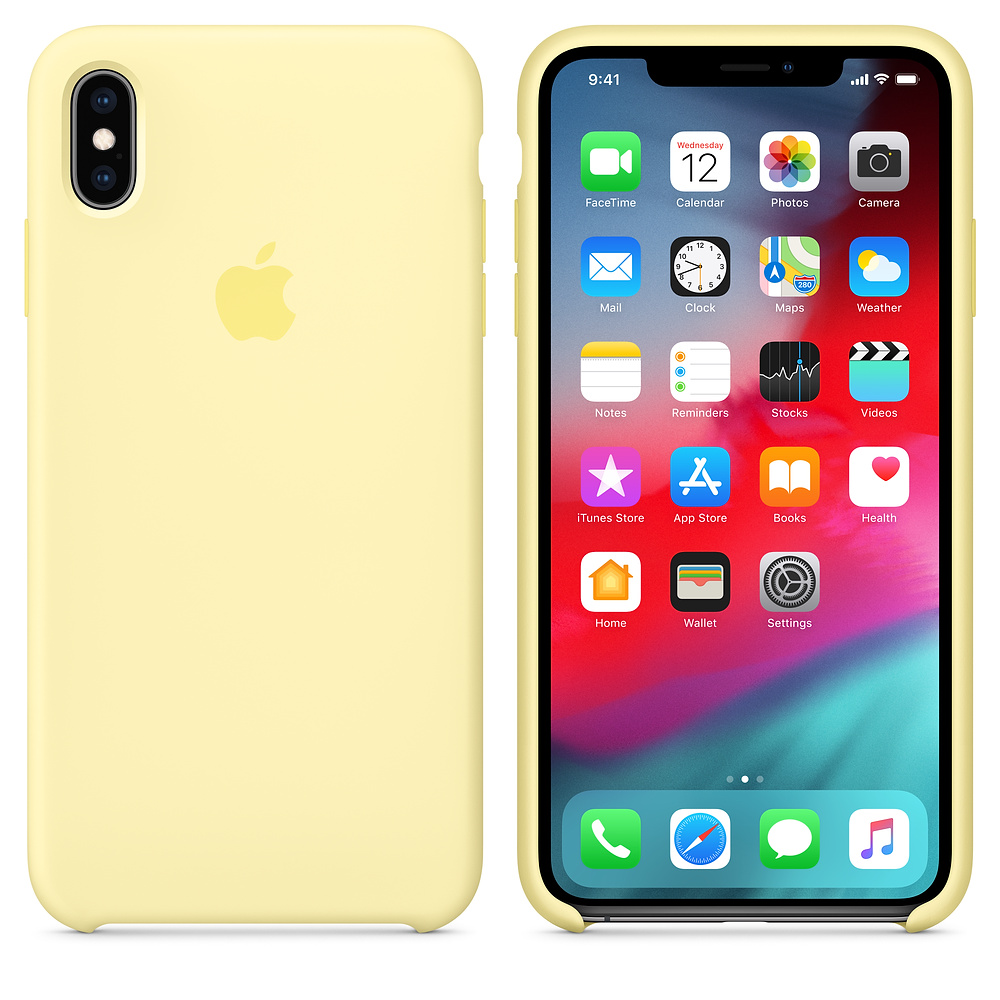 Силиконовый чехол Apple iPhone XS Max Silicone Case - Mellow Yellow (MUJR2ZM/A) для iPhone XS Max