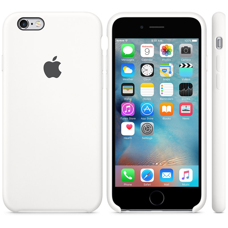 Силиконовый чехол Apple iPhone 6 Silicone Case White (MKY12ZM/A) для iPhone 6/6S