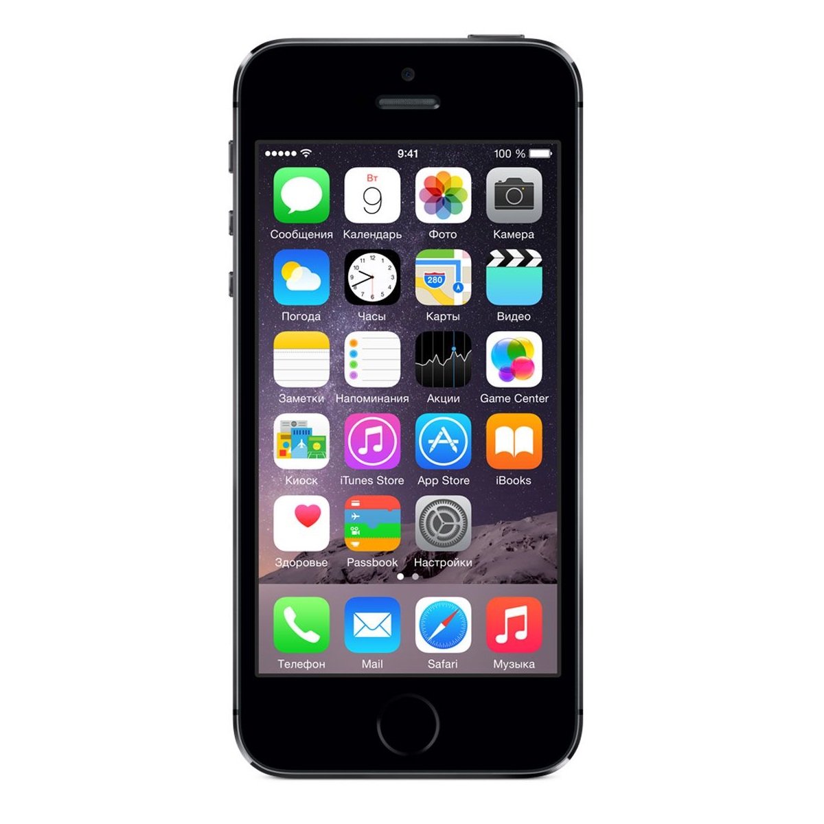 Смартфон Apple iPhone 5S 16Gb Space Grey (ME432RU/A)