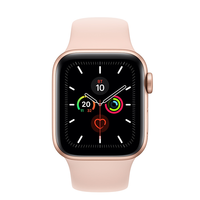 Часы Apple Watch Series 5 GPS 40mm Aluminum Case with Sport Band (MWV72RU/A) (Gold Aluminium Case with Pink Sand Sport Band)