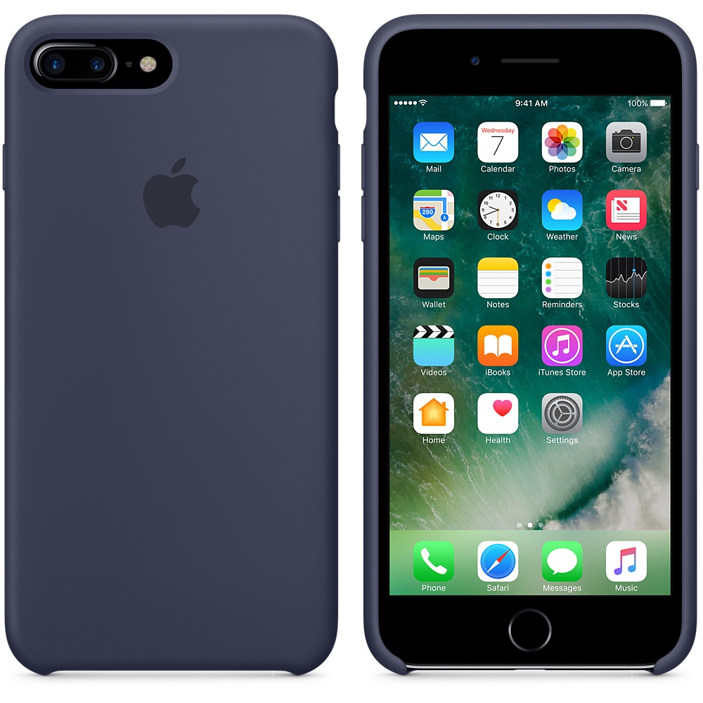 Силиконовый чехол Apple iPhone 7 Plus Silicone Case Midnight Blue (MMQU2ZM/A) для iPhone 7 Plus/iPhone 8 Plus