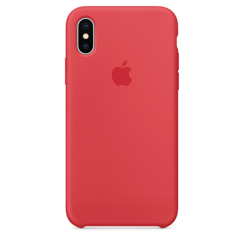 Силиконовый чехол Apple iPhone X Silicone Case - Raspberry (MRG12ZM/A) для iPhone X