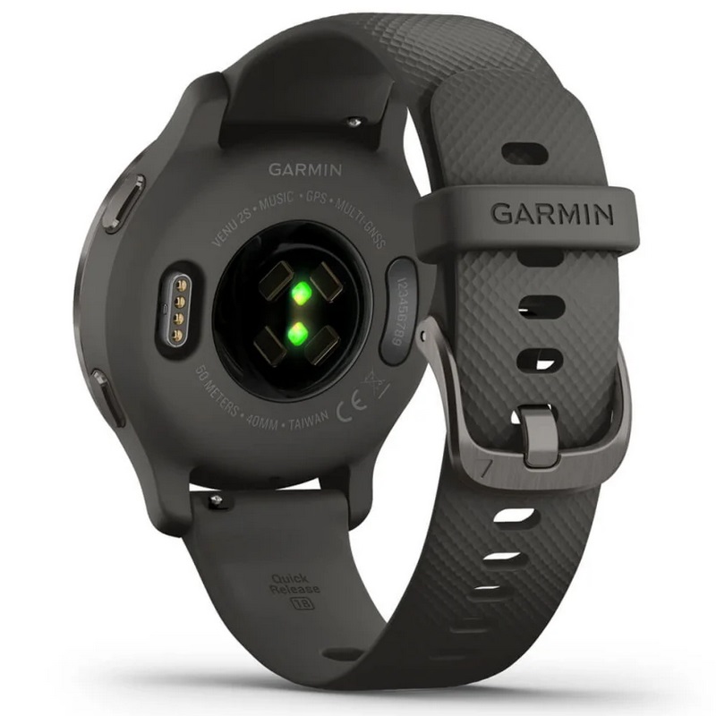 Умные часы Garmin Venu 2S Slate Stainless Steel Bezel with Graphite Case and Silicone Band (010-02429-10)