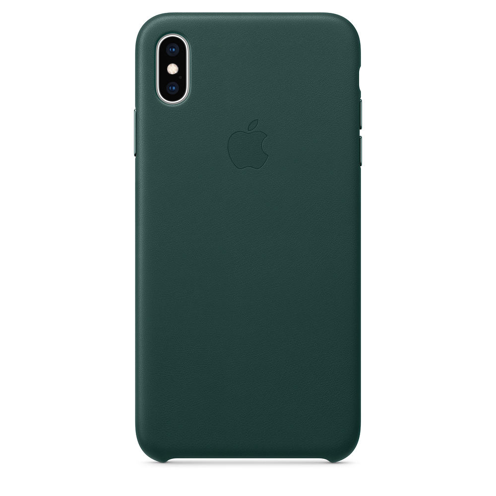 Кожаный чехол Apple iPhone XS Max Leather Case - Forest Green (MTEV2ZM/A) для iPhone XS Max