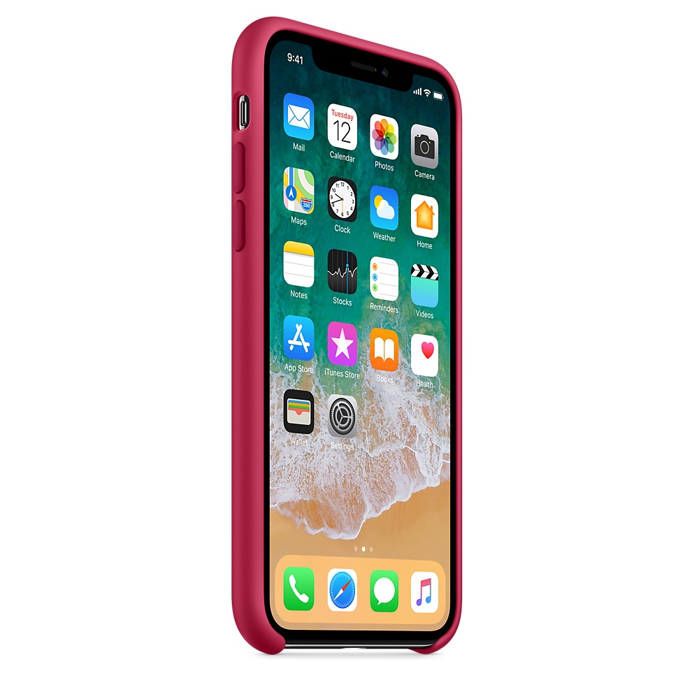 Силиконовый чехол Apple iPhone X Silicone Case - Rose Red (MQT82ZM/A) для iPhone X