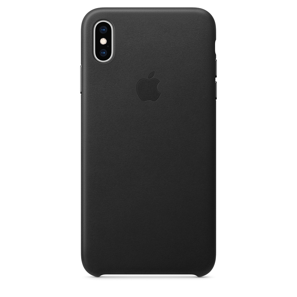 Кожаный чехол Apple iPhone XS Max Leather Case - Black (MRWT2ZM/A) для iPhone XS Max