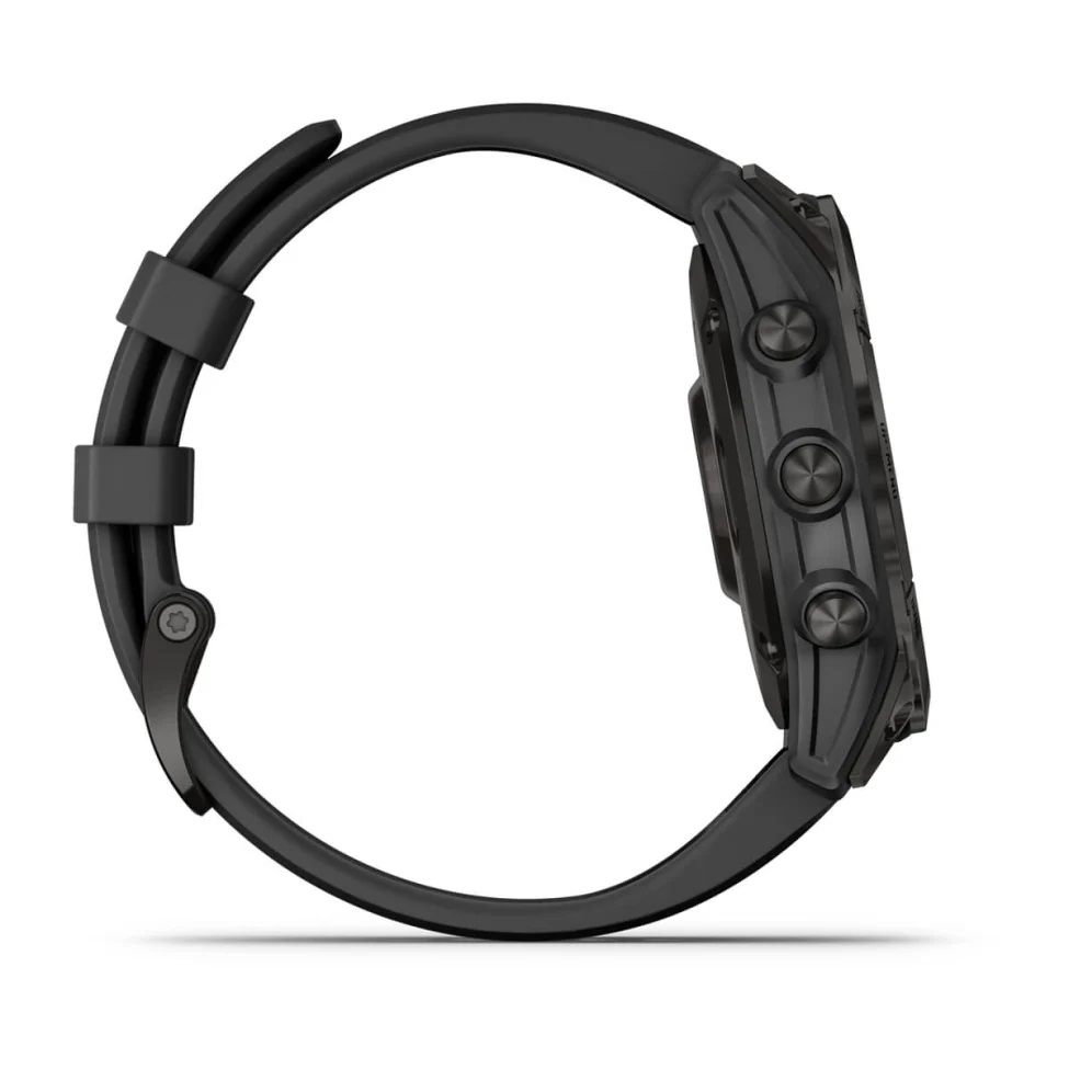 Умные часы Garmin fenix 7 – Sapphire Solar Edition Black DLC Titanium with Black Band (010-02540-35)