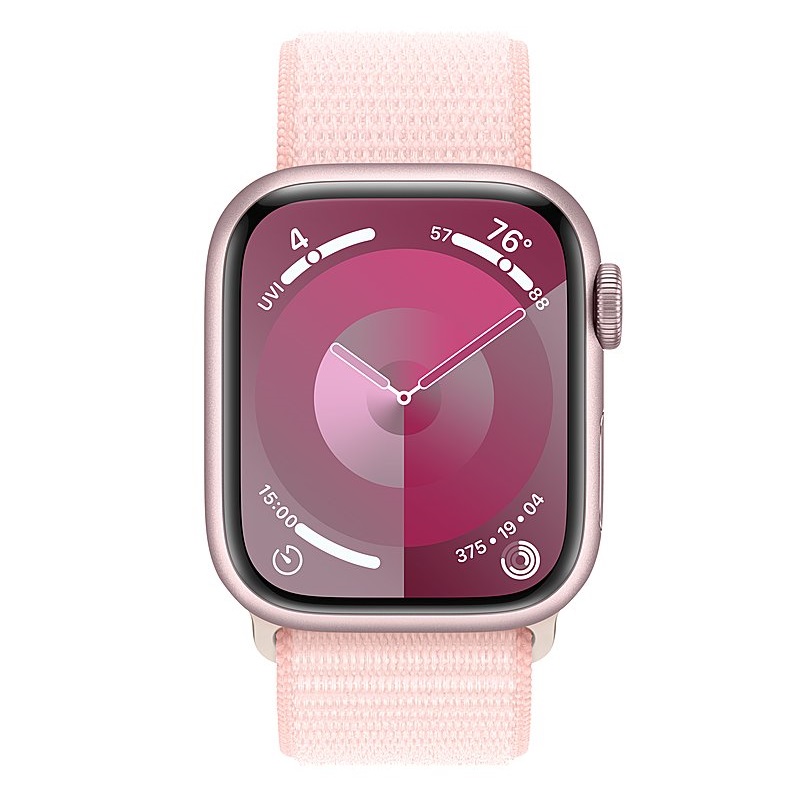 Умные часы Apple Watch Series 9 GPS, 41mm Pink Aluminium Case with Light Pink Sport Loop