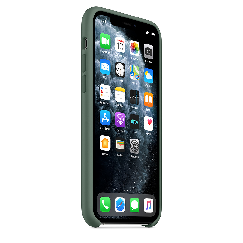Силиконовый чехол Apple iPhone 11 Pro Silicone Case - Pine Green (MWYP2ZM/A) для iPhone 11 Pro