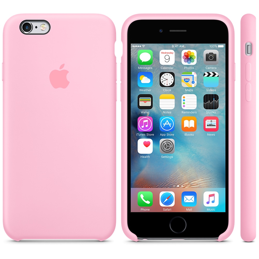 Силиконовый чехол Apple iPhone 6S Silicone Case Pink (MM622ZM/A) для iPhone 6/6S
