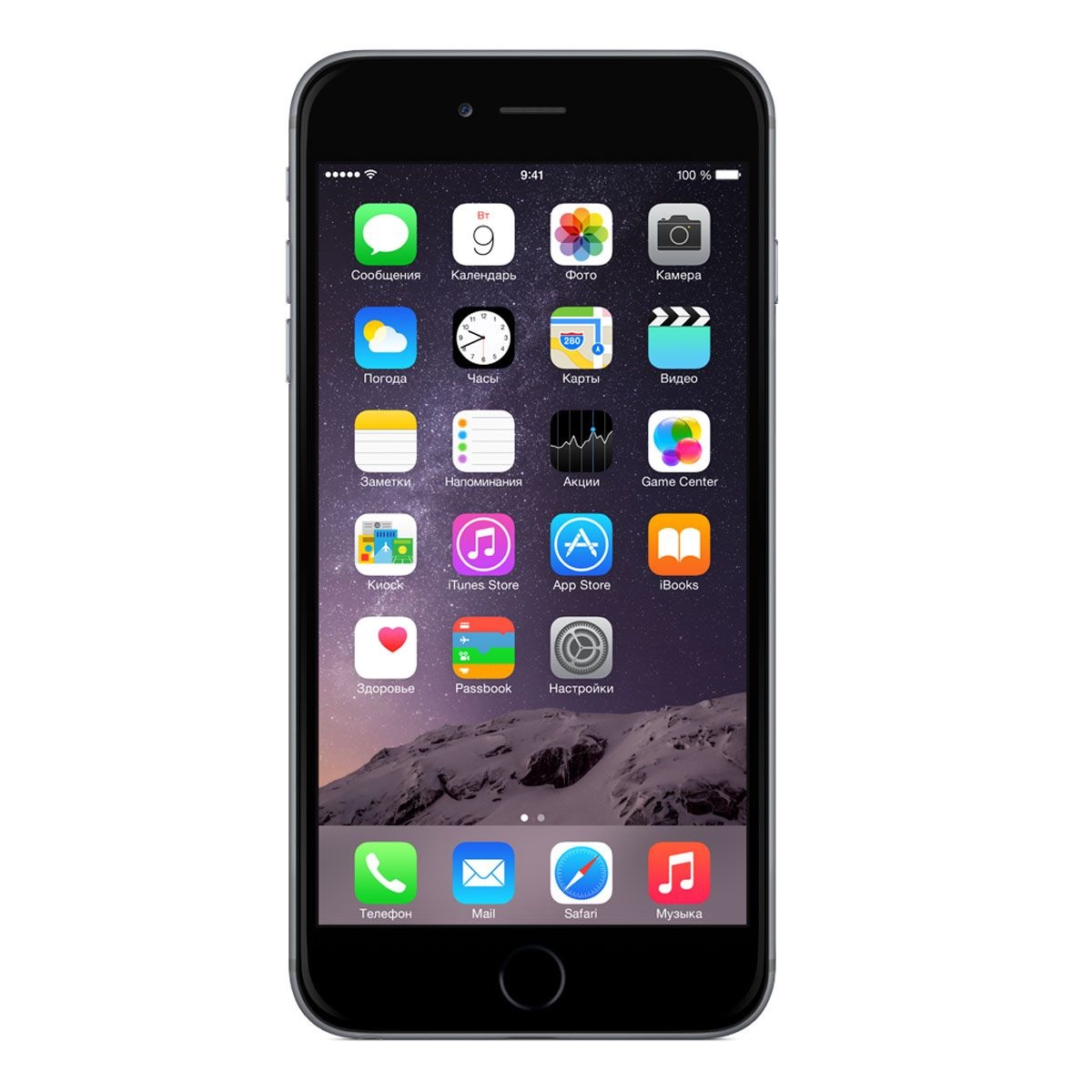 Смартфон Apple iPhone 6 Plus 64Gb Space Grey (MGAH2RU/A)