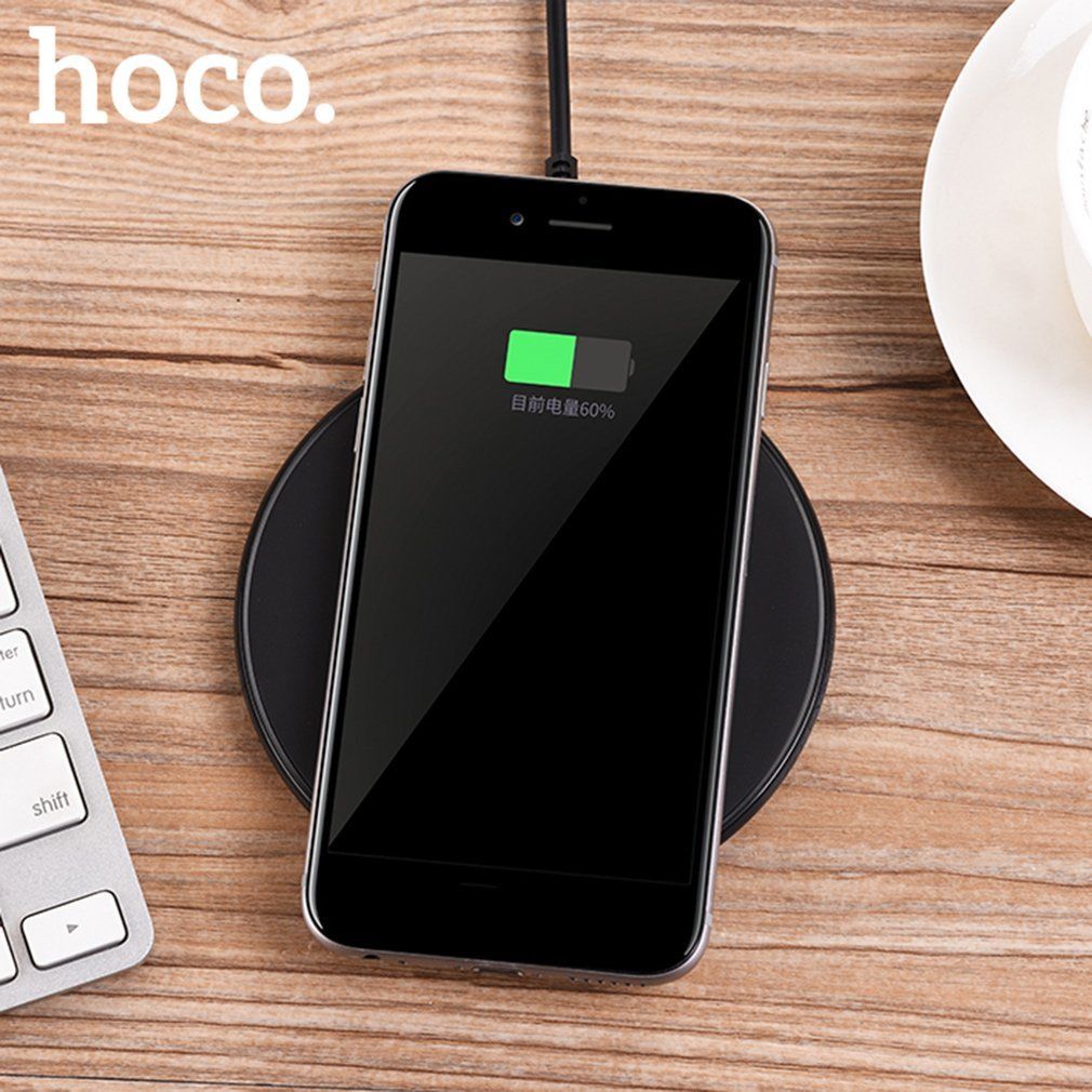 Беспроводное зарядное устройство Hoco CW6 Easy Wireless Charger Black