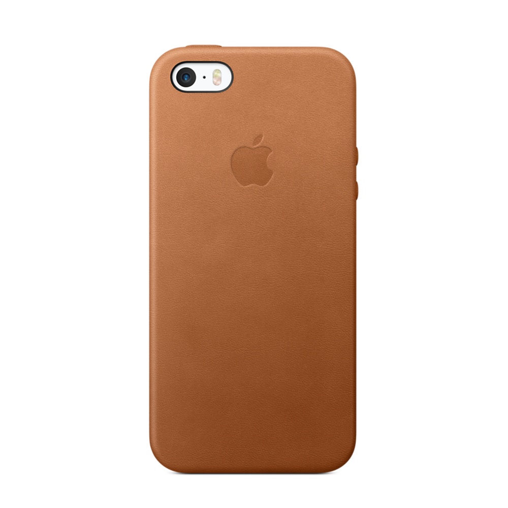 Кожаный чехол Apple Leather Case Saddle Brown (MNYW2ZM/A) для iPhone 5S/SE