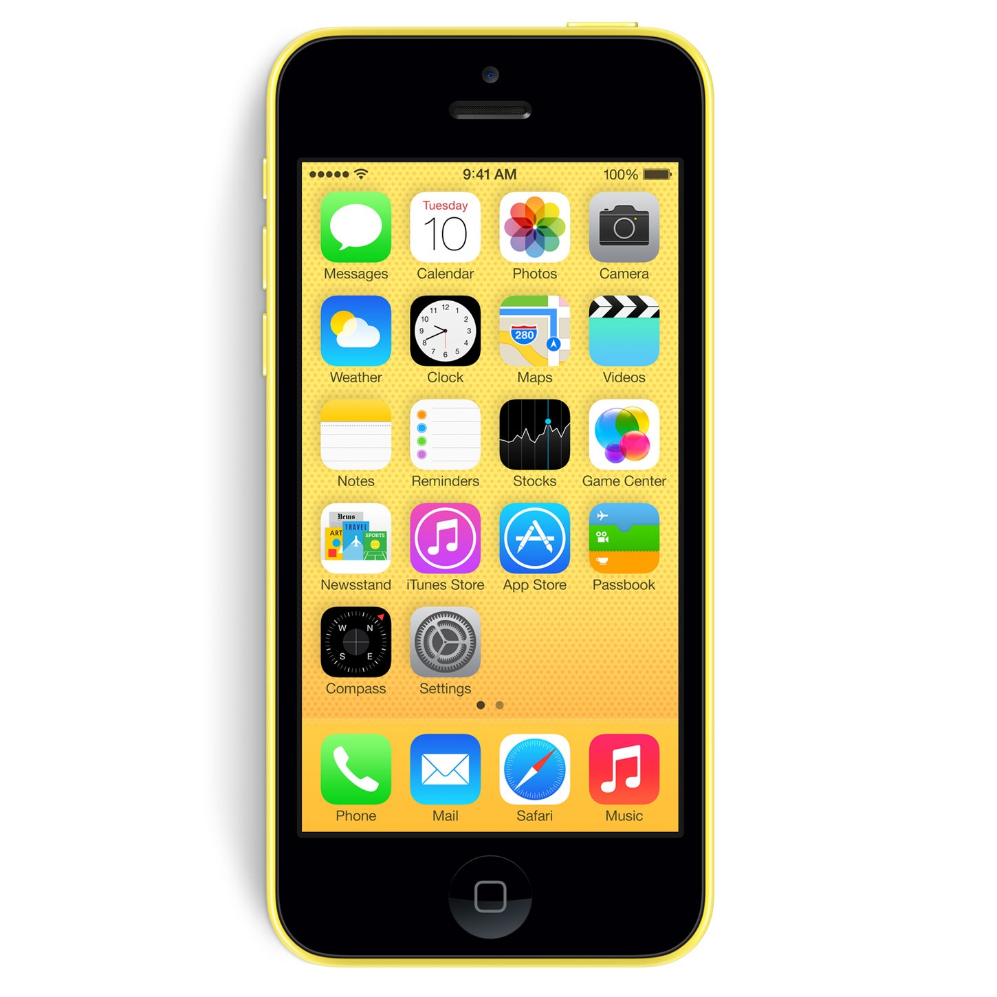 Смартфон Apple iPhone 5C 8Gb Yellow (MG8Y2RU/A)