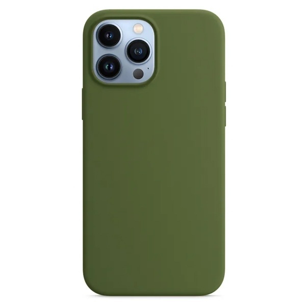 Силиконовый чехол Naturally Silicone Case Olive для iPhone 13 Pro Max
