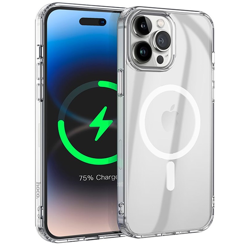 Чехол прозрачный Hoco Clear Case Magsafe для iPhone 14 Pro