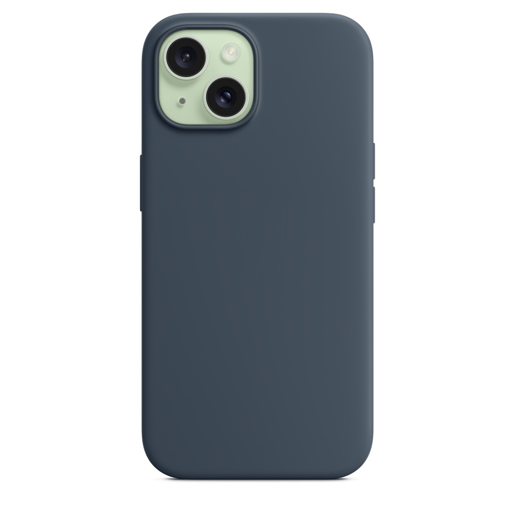 Силиконовый чехол Naturally Silicone Case with MagSafe Storm Blue для iPhone 15