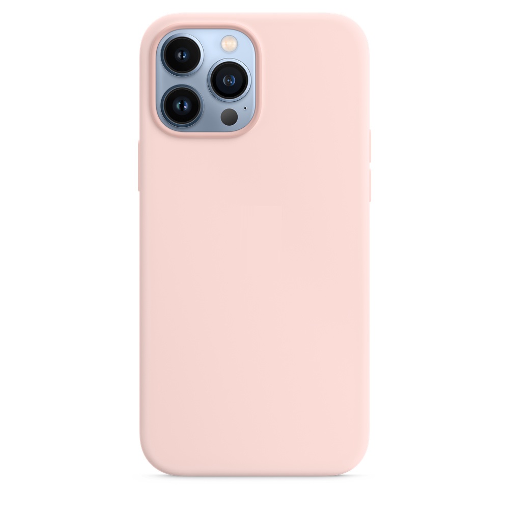 Силиконовый чехол Naturally Silicone Case with MagSafe Chalk Pink для iPhone 13 Pro Max